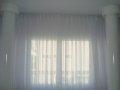 Cortina de voil cristal com forro e trilho suíço