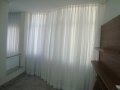 Cortina de voil cristal com forro e trilho suíço